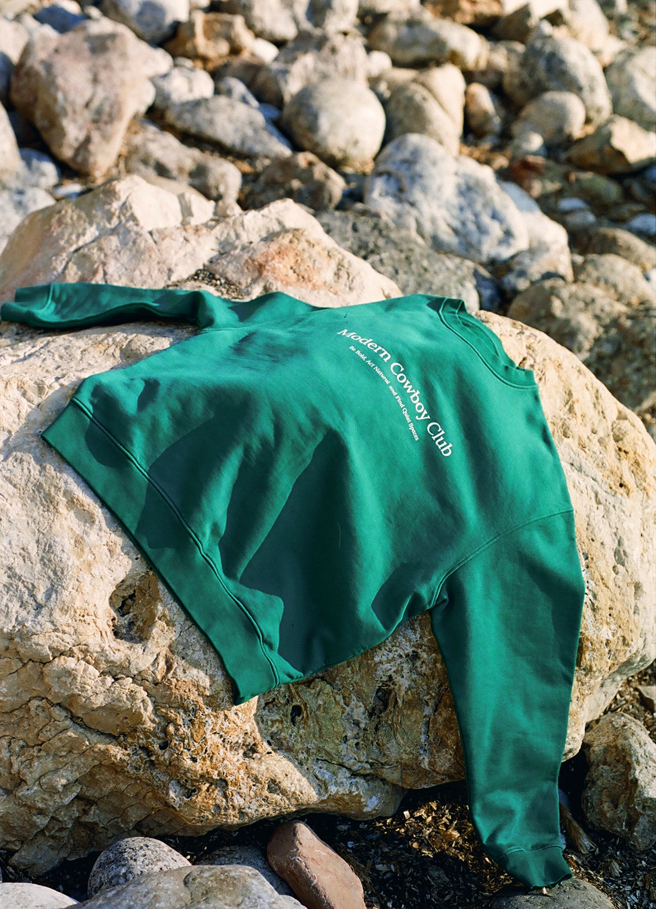 Meadow Crewneck - Green White Logo