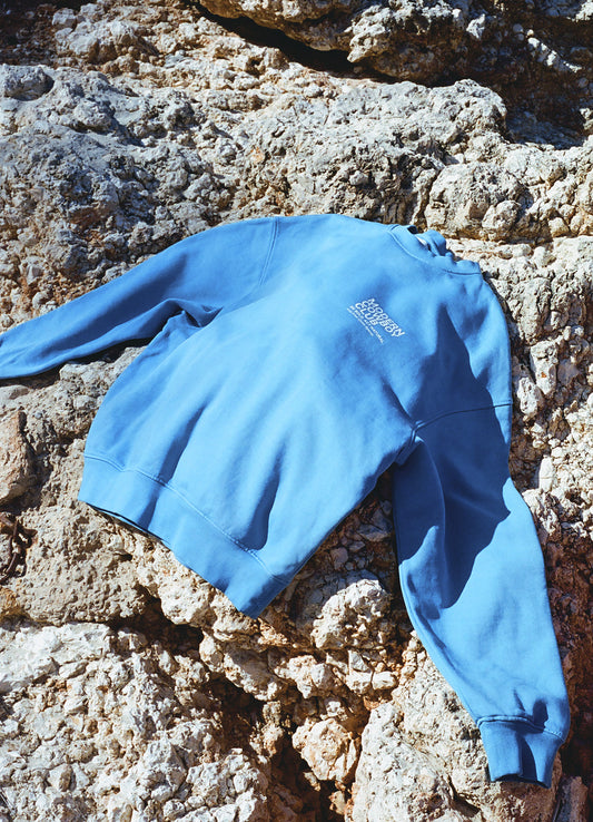 Meadow Crewneck - Blue & White Logo