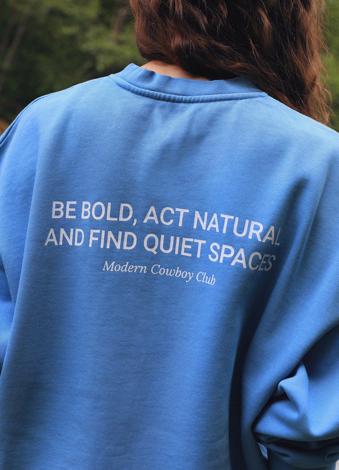 Meadow Crewneck - Blue & White Logo