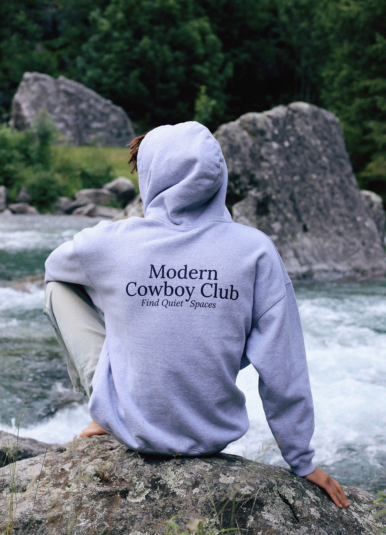 Java Hoodie - Grey & Navy Logo