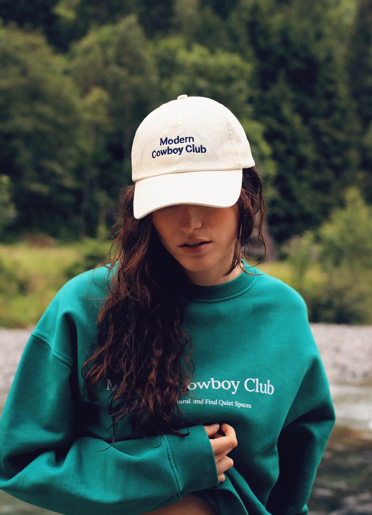 MCC Hat - Ivory & Blue Logo