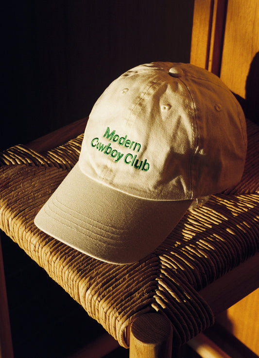 MCC Hat - Ivory & Green Logo