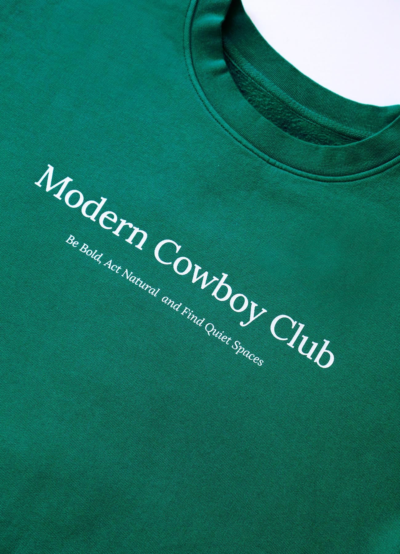 Meadow Crewneck - Green White Logo