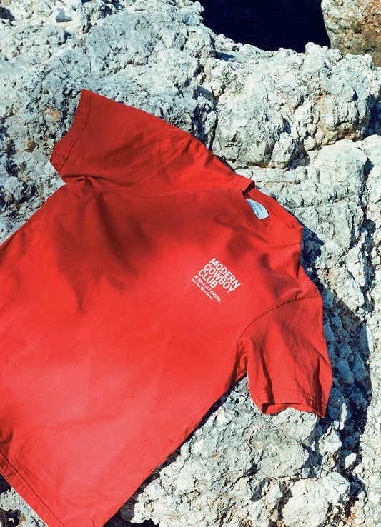 Jil T-shirt - Red & White Logo