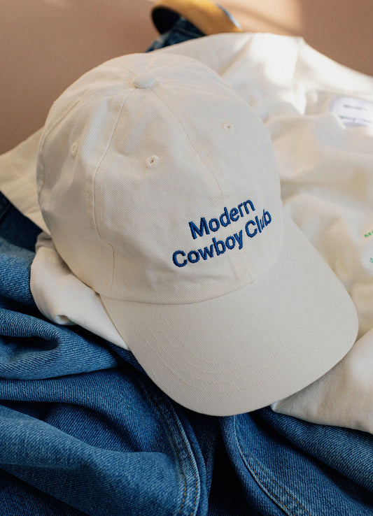 MCC Hat - Ivory & Blue Logo