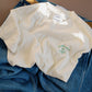 Jil T-shirt - Ivory & Green Logo