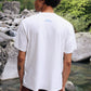 Jil T-shirt - Ivory & Blue Logo