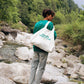 Marfa Travel Bag - Natural & Green Logo