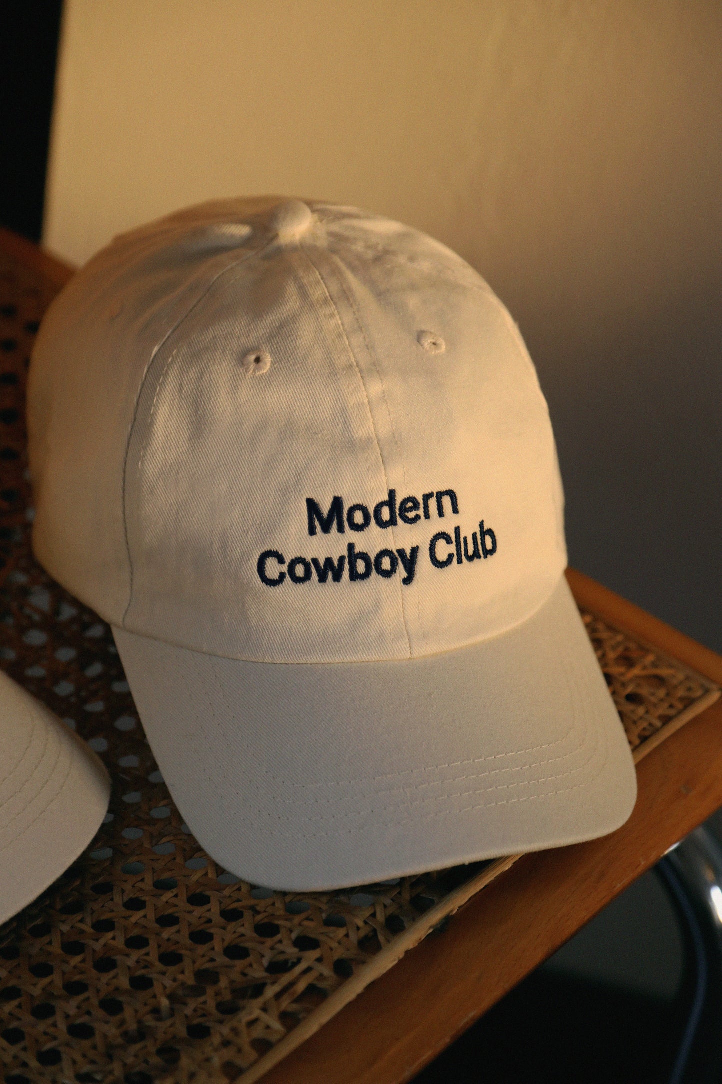 MCC Hat - Ivory & Blue Logo