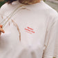 Jil T-shirt - Ivory & Red Logo